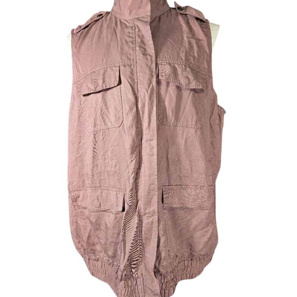 Torrid 2X Utility Vest Twilight Mauve Twill NWT‎